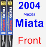 Front Wiper Blade Pack for 2004 Mazda Miata - Vision Saver