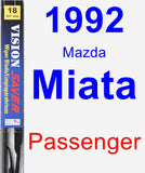 Passenger Wiper Blade for 1992 Mazda Miata - Vision Saver