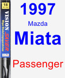 Passenger Wiper Blade for 1997 Mazda Miata - Vision Saver