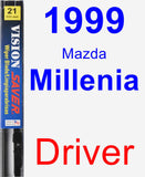 Driver Wiper Blade for 1999 Mazda Millenia - Vision Saver