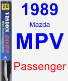 Passenger Wiper Blade for 1989 Mazda MPV - Vision Saver