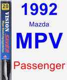 Passenger Wiper Blade for 1992 Mazda MPV - Vision Saver