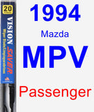 Passenger Wiper Blade for 1994 Mazda MPV - Vision Saver