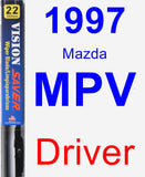 Driver Wiper Blade for 1997 Mazda MPV - Vision Saver