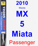 Passenger Wiper Blade for 2010 Mazda MX-5 Miata - Vision Saver