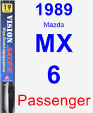 Passenger Wiper Blade for 1989 Mazda MX-6 - Vision Saver