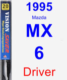 Driver Wiper Blade for 1995 Mazda MX-6 - Vision Saver