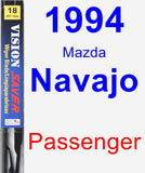 Passenger Wiper Blade for 1994 Mazda Navajo - Vision Saver