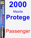 Passenger Wiper Blade for 2000 Mazda Protege - Vision Saver