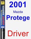 Driver Wiper Blade for 2001 Mazda Protege - Vision Saver