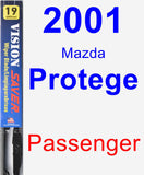 Passenger Wiper Blade for 2001 Mazda Protege - Vision Saver