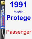 Passenger Wiper Blade for 1991 Mazda Protege - Vision Saver