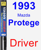 Driver Wiper Blade for 1993 Mazda Protege - Vision Saver