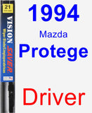 Driver Wiper Blade for 1994 Mazda Protege - Vision Saver