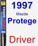 Driver Wiper Blade for 1997 Mazda Protege - Vision Saver