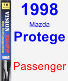 Passenger Wiper Blade for 1998 Mazda Protege - Vision Saver