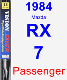 Passenger Wiper Blade for 1984 Mazda RX-7 - Vision Saver