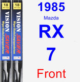 Front Wiper Blade Pack for 1985 Mazda RX-7 - Vision Saver