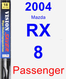 Passenger Wiper Blade for 2004 Mazda RX-8 - Vision Saver