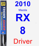 Driver Wiper Blade for 2010 Mazda RX-8 - Vision Saver