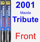 Front Wiper Blade Pack for 2001 Mazda Tribute - Vision Saver