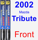 Front Wiper Blade Pack for 2002 Mazda Tribute - Vision Saver