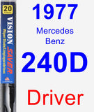 Driver Wiper Blade for 1977 Mercedes-Benz 240D - Vision Saver