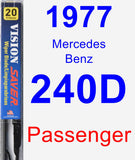 Passenger Wiper Blade for 1977 Mercedes-Benz 240D - Vision Saver