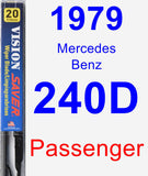 Passenger Wiper Blade for 1979 Mercedes-Benz 240D - Vision Saver