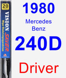 Driver Wiper Blade for 1980 Mercedes-Benz 240D - Vision Saver