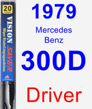 Driver Wiper Blade for 1979 Mercedes-Benz 300D - Vision Saver