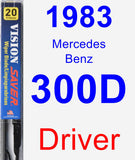 Driver Wiper Blade for 1983 Mercedes-Benz 300D - Vision Saver