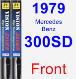 Front Wiper Blade Pack for 1979 Mercedes-Benz 300SD - Vision Saver