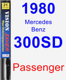 Passenger Wiper Blade for 1980 Mercedes-Benz 300SD - Vision Saver