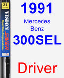 Driver Wiper Blade for 1991 Mercedes-Benz 300SEL - Vision Saver