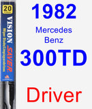 Driver Wiper Blade for 1982 Mercedes-Benz 300TD - Vision Saver