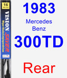 Rear Wiper Blade for 1983 Mercedes-Benz 300TD - Vision Saver