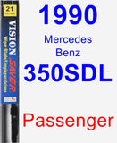 Passenger Wiper Blade for 1990 Mercedes-Benz 350SDL - Vision Saver