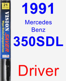 Driver Wiper Blade for 1991 Mercedes-Benz 350SDL - Vision Saver