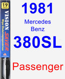 Passenger Wiper Blade for 1981 Mercedes-Benz 380SL - Vision Saver