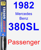 Passenger Wiper Blade for 1982 Mercedes-Benz 380SL - Vision Saver