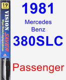 Passenger Wiper Blade for 1981 Mercedes-Benz 380SLC - Vision Saver