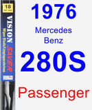 Passenger Wiper Blade for 1976 Mercedes-Benz 280S - Vision Saver