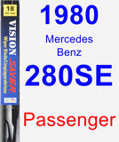 Passenger Wiper Blade for 1980 Mercedes-Benz 280SE - Vision Saver