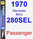 Passenger Wiper Blade for 1970 Mercedes-Benz 280SEL - Vision Saver