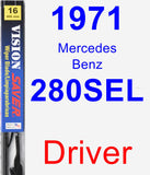 Driver Wiper Blade for 1971 Mercedes-Benz 280SEL - Vision Saver