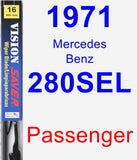 Passenger Wiper Blade for 1971 Mercedes-Benz 280SEL - Vision Saver