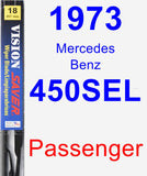 Passenger Wiper Blade for 1973 Mercedes-Benz 450SEL - Vision Saver