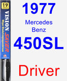 Driver Wiper Blade for 1977 Mercedes-Benz 450SL - Vision Saver