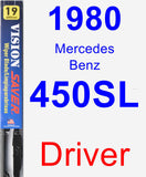 Driver Wiper Blade for 1980 Mercedes-Benz 450SL - Vision Saver